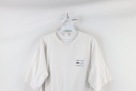 Vintage 90s Perry Ellis America Mens Large Spell Out Short Sleeve T-Shirt White - £27.21 GBP