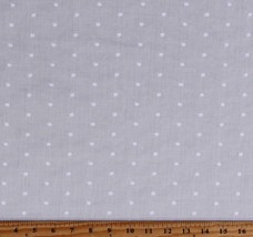 Heirloom Embroidered Dot Lawn Batiste White 45&quot; Fabric by the Yard D163.38 - £7.95 GBP