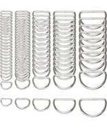 Gwybkq D Rings for Sewing, Metal D Ring - Set of 90 - £11.87 GBP
