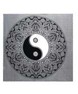 Black &amp; White Double Bed Spread / Wall Art - Ying Yang - £16.31 GBP