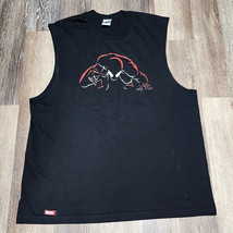 Vintage Y2K SPIDERMAN Universal Studios Sleeveless Graphic T-Shirt Adult... - £23.32 GBP