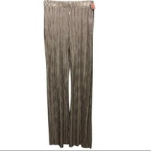 Shelley Wood Crinkled Pants Purple Silver Size Large NWT - £37.52 GBP