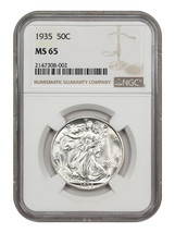 1935 50C Ngc MS65 - £247.04 GBP