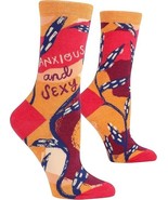 Blue Q Women&#39;s Crew Socks Anxious and Sexy womens shoe size 5-10 - $13.85