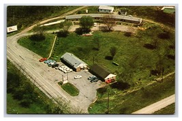 Miller Motel &amp; Restaurant Aerial View Bloomingdale Ohio OH Chrome Postcard O18 - £3.96 GBP