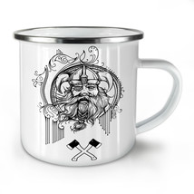 North Viking Warrior NEW Enamel Tea Mug 10 oz | Wellcoda - £18.17 GBP