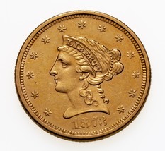 1873 Ouvert 3 G $2.50 Or Liberty Quarts Aigle En UNC État - $829.86