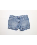 Vintage 90s Tommy Hilfiger Womens Size 1 Spell Out Distressed Denim Shor... - $735.76 MXN