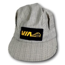 VIA Rail CNR Train Engineer Cap Hat Canadian National Railway Striped Snapback - £24.20 GBP