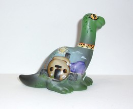 Fenton Glass Smoke &quot;Denie&quot; Dinosaur Figurine Ltd Ed #20/29 Kim Barl - £136.44 GBP