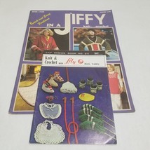 Vintage Knit/Crochet Patterns Lot of 2 Lily No. 211 Quick Easy Fashion in Jiffy - $8.97