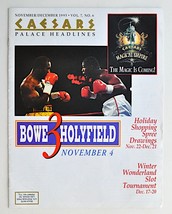1995 Caesars Palace Headlines Bowe Holyfield 3 Magazine Bvlgari Ad Pizzigoni LV - £14.71 GBP