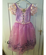 Disney Store Princess Rapunzel Costume Dress Sz 7/8 - £27.96 GBP