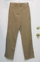 New Sz 6 Land&#39;s End Womens Med Brown Chino Cotton/Poly Pants W 30&quot; x 33&quot; Inseam - £7.18 GBP