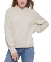 Calvin Klein Jeans Women&#39;s Cable Knit Crewneck Sweater B4HP - £22.40 GBP