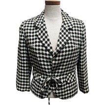 Bullock Collegienne Roth Le Cover Women&#39;s Houndstooth Jacket Union Made ... - $23.38