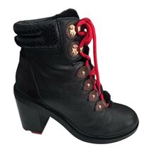 Aldo Meghan Women’s Size 9 Ankle Stacked Heel Booties Black Leather - $42.74