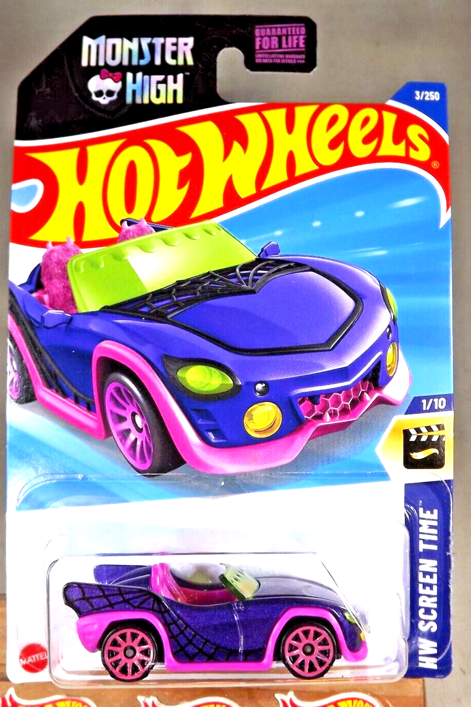 2025 Hot Wheels #3 HW Screen Time-Monster High 1/10 MONSTER HIGH GOUL MOBILE