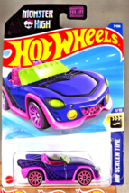 2025 Hot Wheels #3 Hw Screen Time-Monster High 1/10 Monster High Goul Mobile - £5.95 GBP