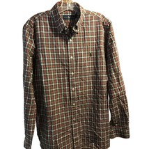 Ralph Lauren Men’s 16.5 42 Red Green Check Long Sleeve Button Down Cotto... - $19.80