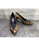 Lori Goldstein Heels Women 5M Yardley Shoes Brown Cow Hair Leopard Print... - €23,63 EUR
