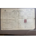 Tschechoslowakei Geburtsurkunde 1938 - $666.84 MXN