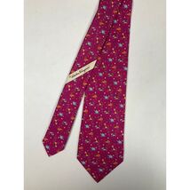 Mens Salvatore Ferragamo Pink Animal Tie | No Box - $89.10