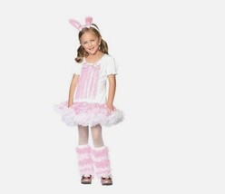 ENCHANTED COSTUMES FLUFFY BUNNY HALLOWEEN COSTUME CHILD - £23.36 GBP