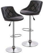Pu Leather Swivel Bar Stool Kitchen Counter Stools Dining Chairs. Counte... - £73.92 GBP