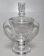 Steuben Crystal 11” Footed Trophy Urn / Vase with Lid by David Hills, Si... - $495.00