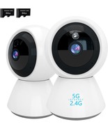 4MP Indoor Security Camera Pet with Phone App 2K 5GHz 2.4GHz 360 Wireles... - £55.93 GBP