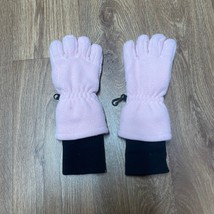 Lands End Girls ThermaCheck Light Pink Fleece Touch Gloves Mittens Size ... - £12.50 GBP