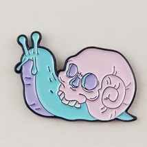 Enamel Pin Snail with Skull Shell Pastel  Fashion Accessory Jewelry - £6.35 GBP