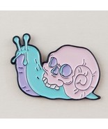Enamel Pin Snail with Skull Shell Pastel  Fashion Accessory Jewelry - £6.40 GBP