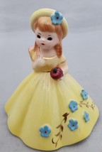 Vintage Josef Originals Bell School Girl w/ Apple Books Doll Figurine Japan 3.5&quot; - £24.07 GBP