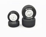 1RC Racing Front/Rear Soft Hoosier Tires and Chrome Wheels, 1/18 Sprint ... - $28.99