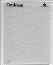 Cuttlebug. Swirls Embossing Folder. 10.5x14.5cm. Cardmaking Scrapbooking Crafts - £4.95 GBP