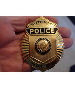NATICK MASSACHUSETTS POLICE LIEUTENANT POLICE BADGE BX 9  - $179.99