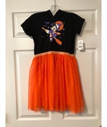 Disney Minnie Mouse Girl&#39;s Short Sleeve Hooded Halloween Dress NWT Size:... - £9.48 GBP