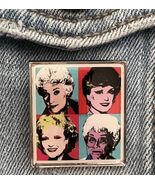 GOLDEN GIRLS Glass Enamel Pin ♡ Retro Pop Art Collage Painting ✩ Vintage... - $198.97 MXN