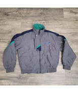 Vintage Budweiser Jacket Coat Mens XL Blue/Grey/Teal 90&#39;s Made in USA Qu... - $66.33 CAD