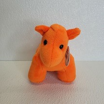 Manhattan Toy Company Jellybeans Clementine Horse Orange Plush Cute Soft Gift - $7.71