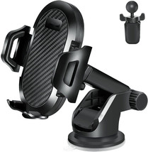 Car Phone Holder, 3-in-1 Universal Car Phone Mount, Adjustable Dashboard - £9.90 GBP