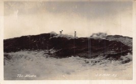 ROUGH SEAS IN THE ATLANTIC~WW1 U S SAILOR~MOSER REAL PHOTO POSTCARD - $7.68