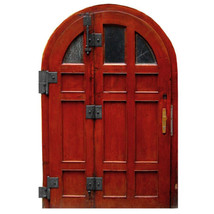 Reddish Brown Fairy Door Wall Decal - 11&quot; tall x 8&quot; wide - Peel and Stick - $4.95