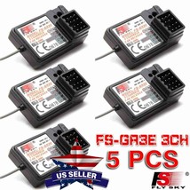 5 Pcs Flysky FS-GR3E Upgraded Afhds 2.4G 3CH Receiver For Car Boat Rc FS-GT3C Us - £52.27 GBP