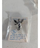 Guardian Angel Pin Silver Tone - $8.89 CAD