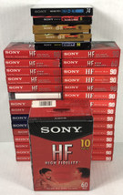 Blank Cassette Lot! SONY Only! 45 Tapes HF 90 and 60 plus 5 CD-IT - $63.58