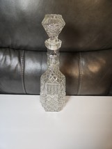 14&quot; Vintage Libbey Cambridge Diamond Cut Glass Decanter Stopper Whiskey ... - $590.51 MXN