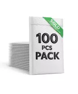 Poly Bubble Mailers, 6 x 10 inches, Self-Seal Padded Envelopes, 100 Pack - $37.99